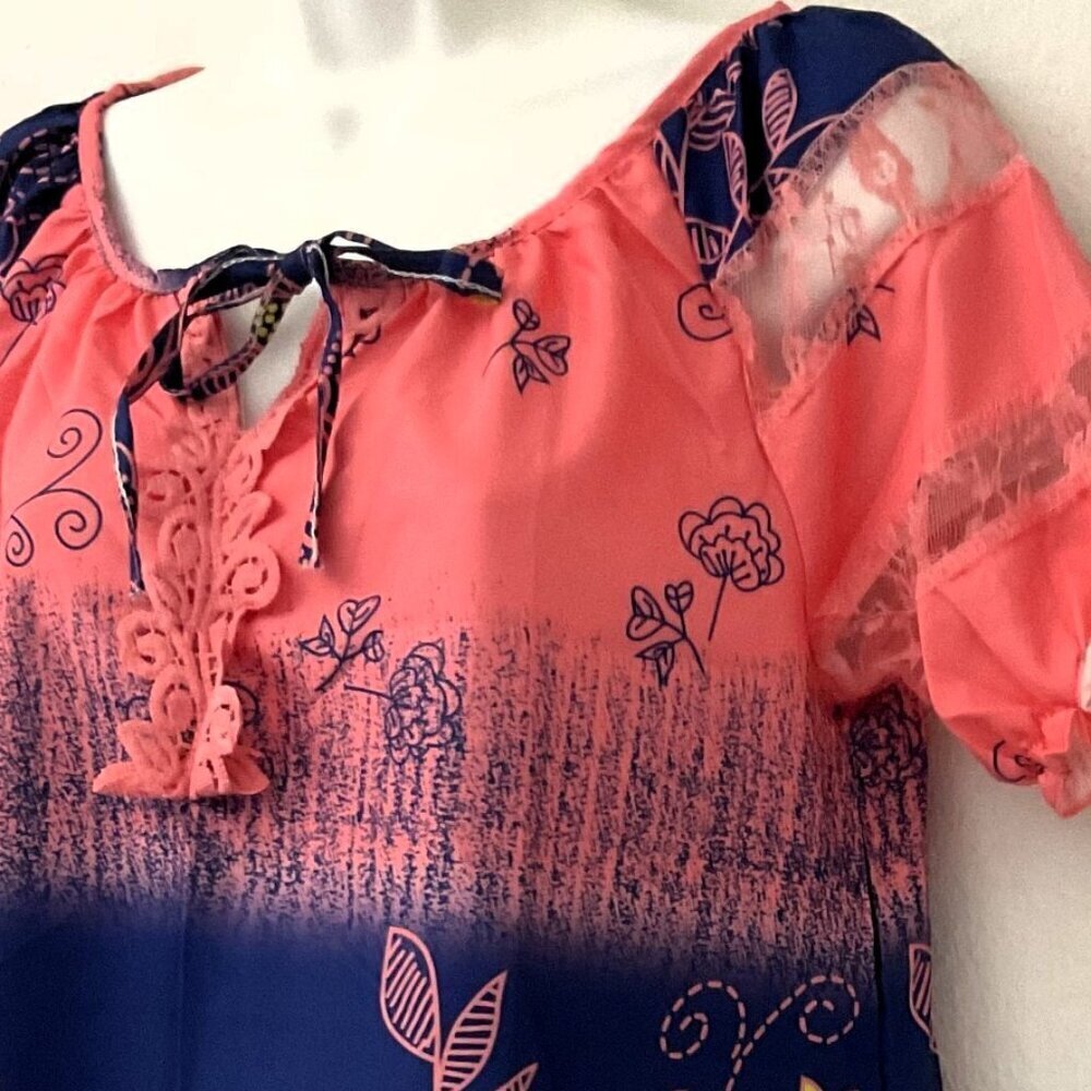 BOHEMIAN FLORAL LACE TOP - Picture 7 of 13
